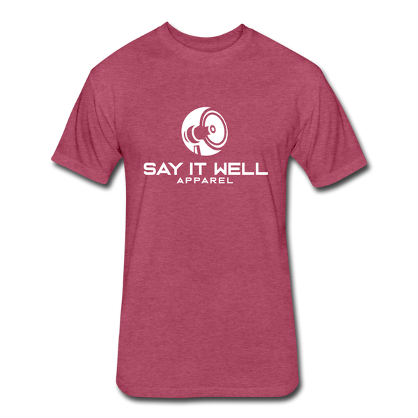 Say It Well Logo - T-shirt - heather burgundy