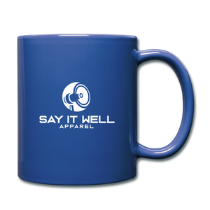 Say It Well Logo Coffee/Tea Mug - royal blue