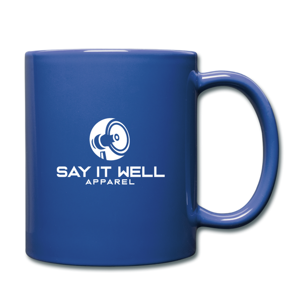 Say It Well Logo Coffee/Tea Mug - royal blue