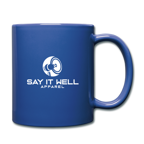 Say It Well Logo Coffee/Tea Mug - royal blue