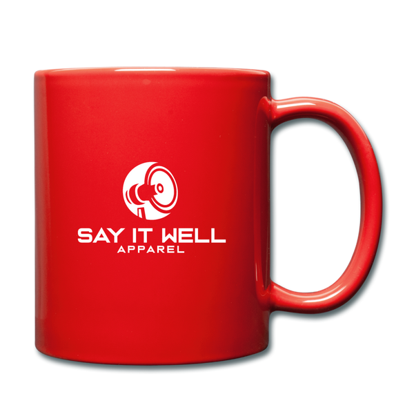 Say It Well Logo Coffee/Tea Mug - red