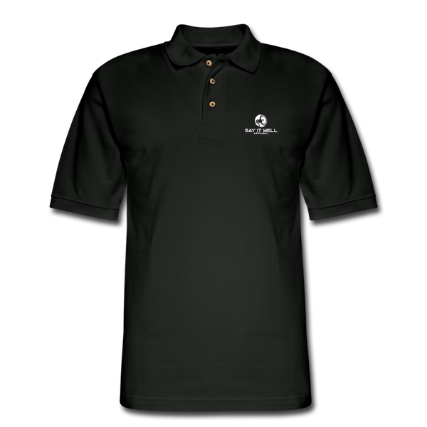 Say It Well Logo Polo - black