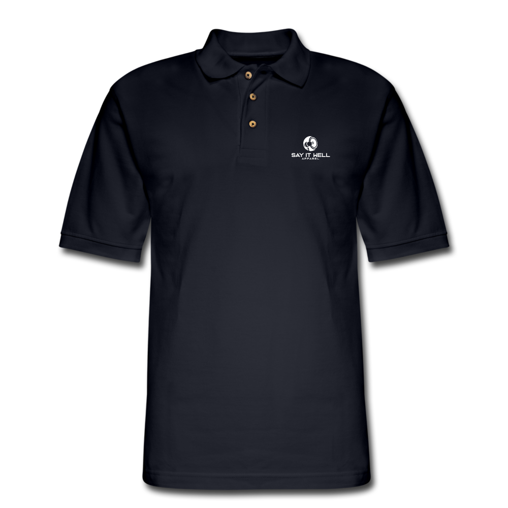 Say It Well Logo Polo - midnight navy