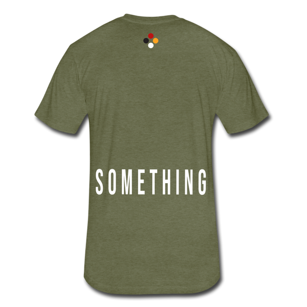 Do Something - T-shirt (wht font) - heather military green