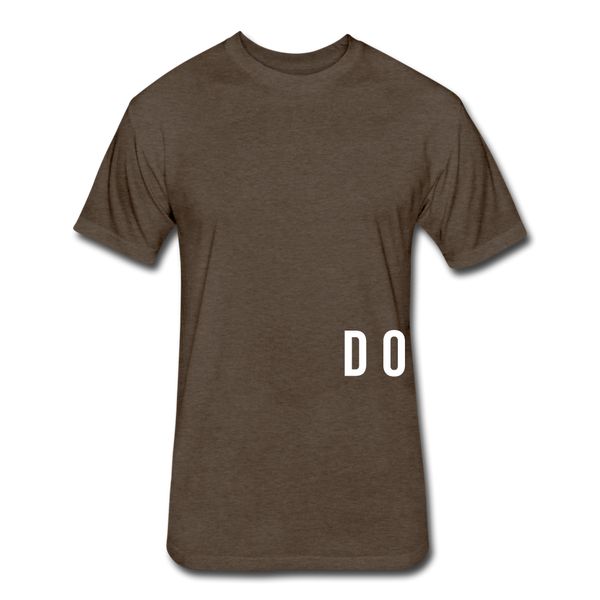 Do Something - T-shirt (wht font) - heather espresso