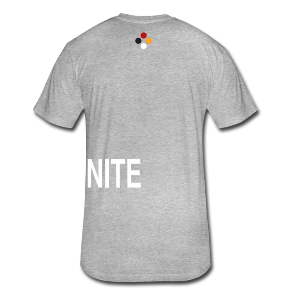 UNITE T-shirt (Continuous font - wht) - heather gray