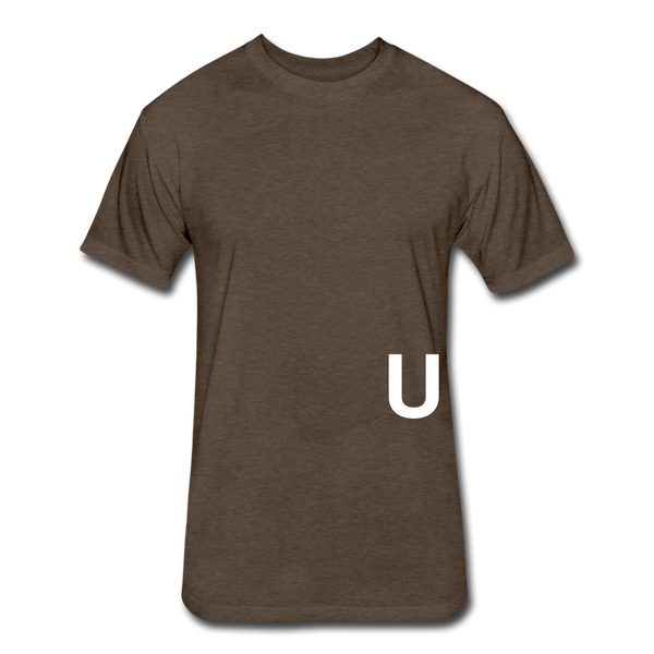 UNITE T-shirt (Continuous font - wht) - heather espresso