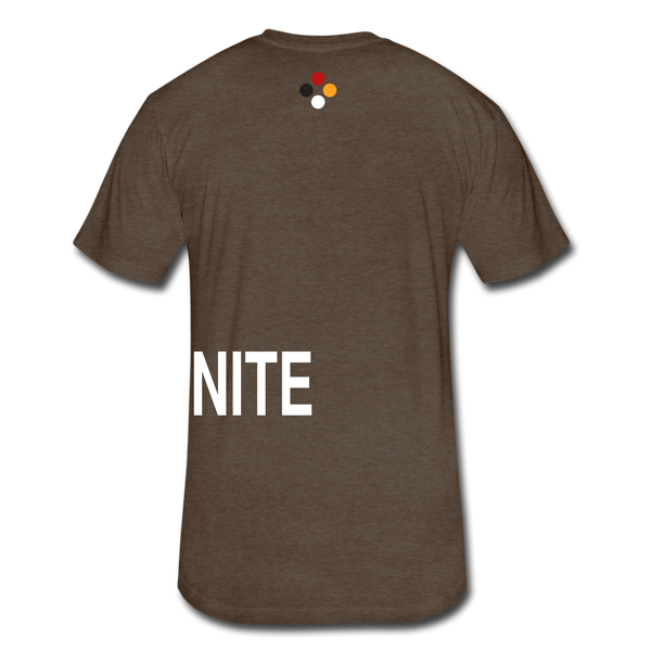 UNITE T-shirt (Continuous font - wht) - heather espresso