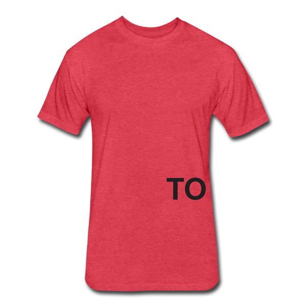 Together T-Shirt (Continuous font -Blk) - heather red