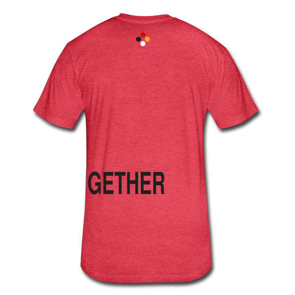 Together T-Shirt (Continuous font -Blk) - heather red