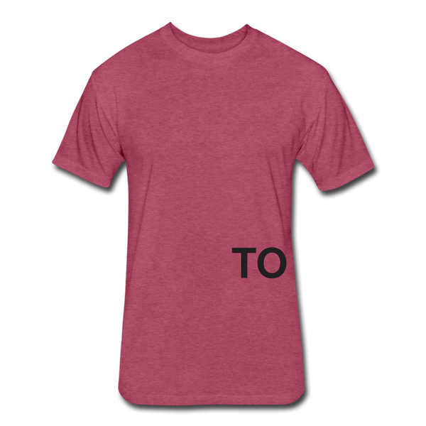 Together T-Shirt (Continuous font -Blk) - heather burgundy