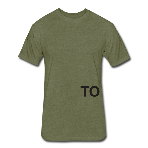 Together T-Shirt (Continuous font -Blk) - heather military green