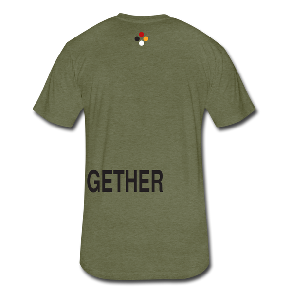 Together T-Shirt (Continuous font -Blk) - heather military green