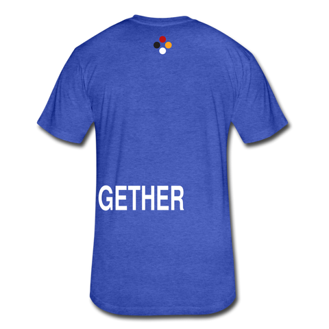 Together T-shirt (Continuous font - wht) - heather royal