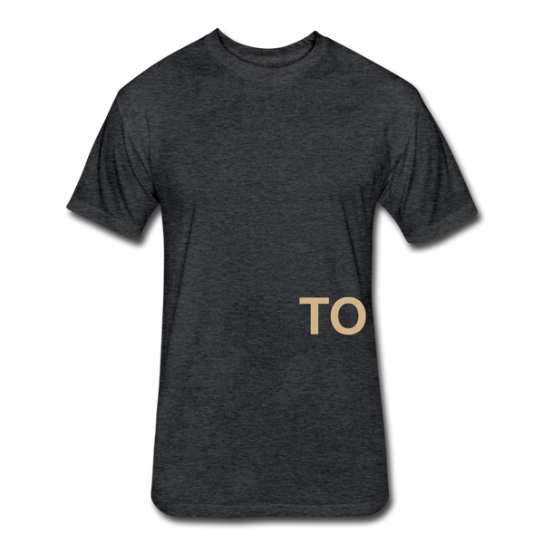 Together T-Shirt (Continuous font-Tan) - heather black