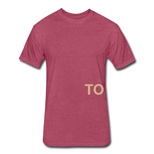 Together T-Shirt (Continuous font-Tan) - heather burgundy