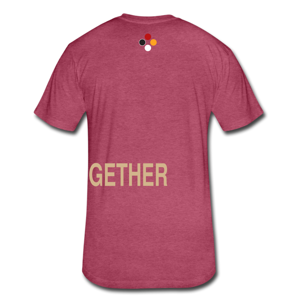 Together T-Shirt (Continuous font-Tan) - heather burgundy