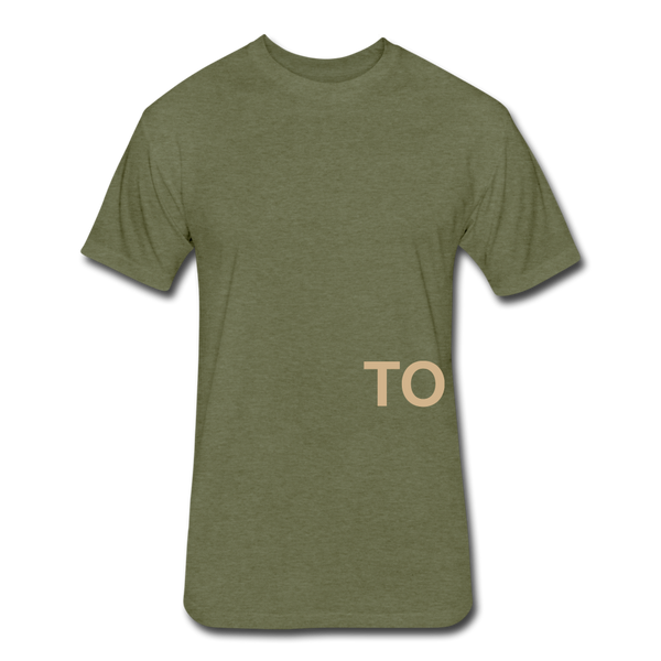 Together T-Shirt (Continuous font-Tan) - heather military green