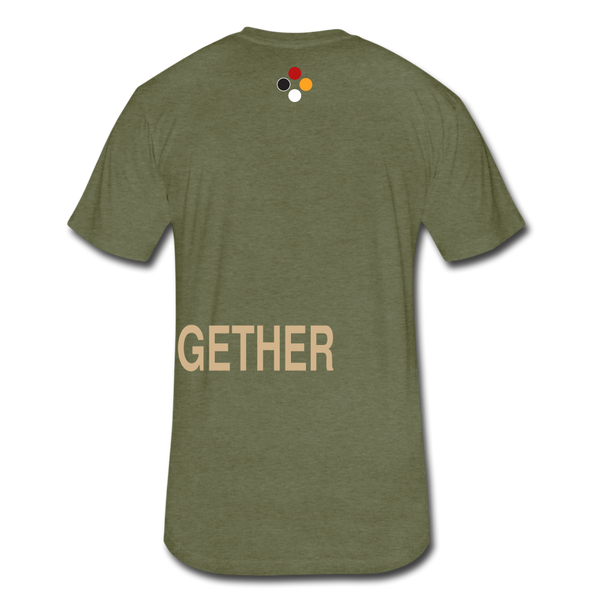 Together T-Shirt (Continuous font-Tan) - heather military green