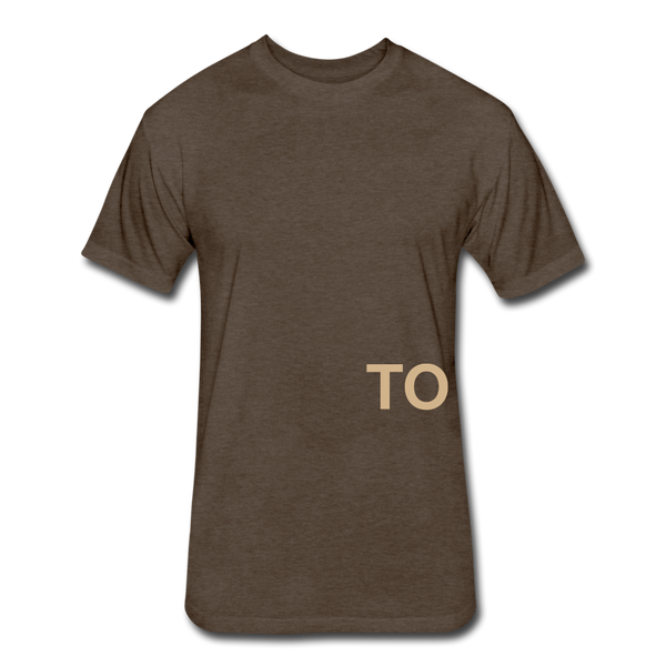 Together T-Shirt (Continuous font-Tan) - heather espresso