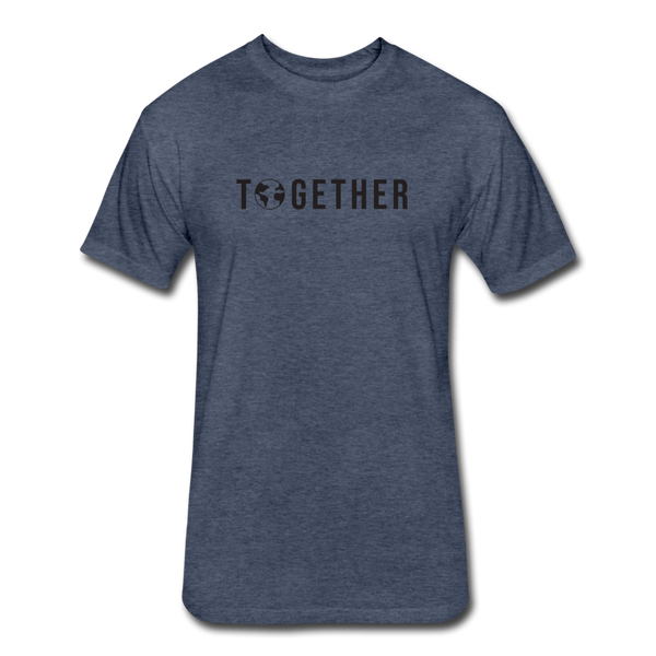 Together - Cotton/Poly T-Shirt by Next Level (Blk font) - heather navy