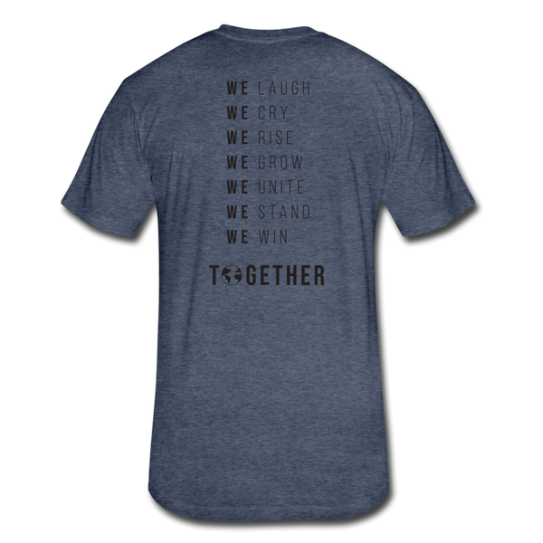 Together - Cotton/Poly T-Shirt by Next Level (Blk font) - heather navy