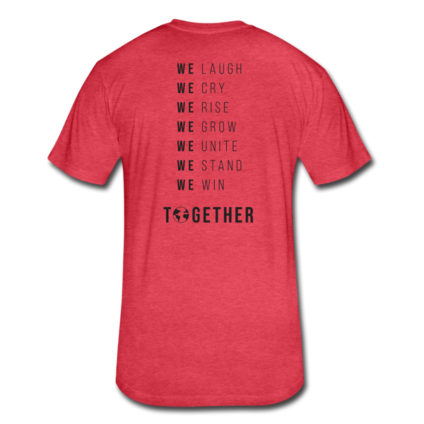 Together - Cotton/Poly T-Shirt by Next Level (Blk font) - heather red