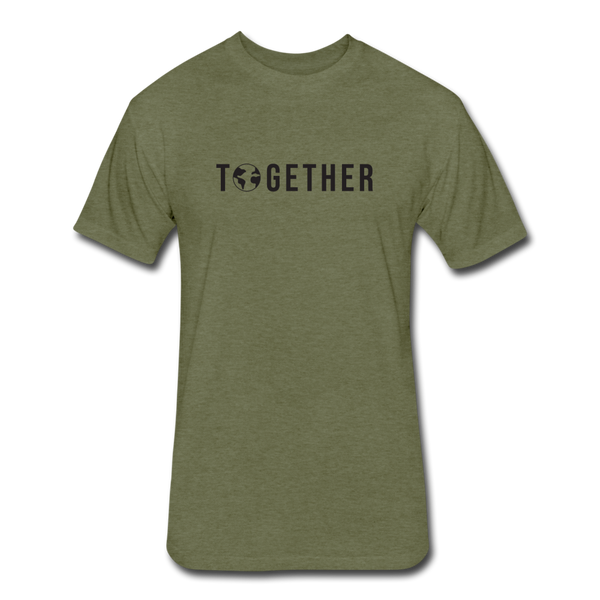 Together - Cotton/Poly T-Shirt by Next Level (Blk font) - heather military green