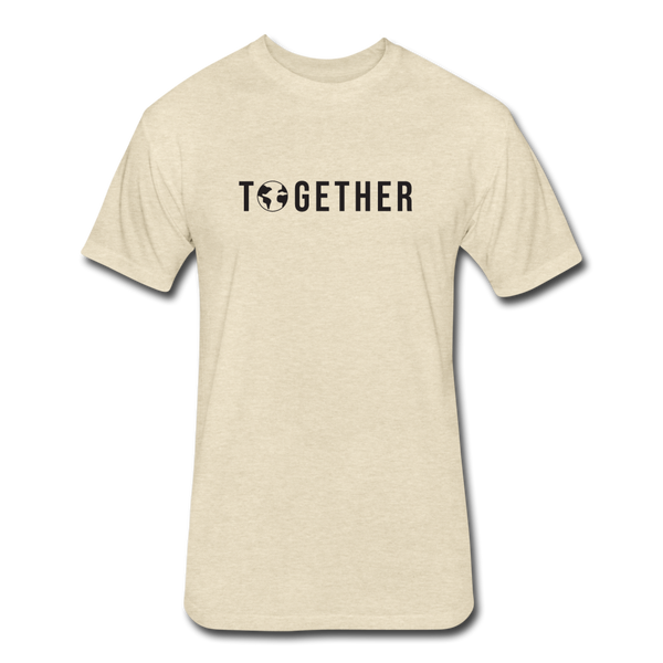 Together - Cotton/Poly T-Shirt by Next Level (Blk font) - heather cream