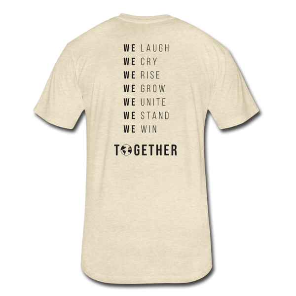 Together - Cotton/Poly T-Shirt by Next Level (Blk font) - heather cream