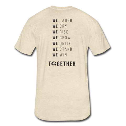 Together - Cotton/Poly T-Shirt by Next Level (Blk font) - heather cream