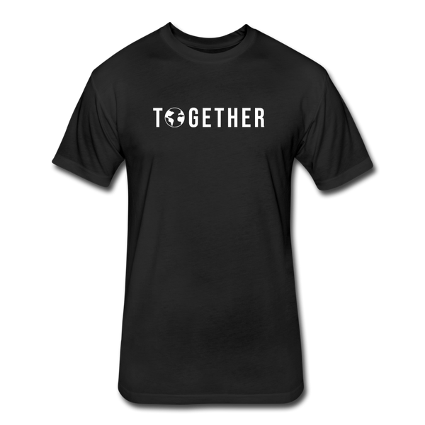 Together We - Cotton/Poly T-Shirt by Next Level (wht font) - black