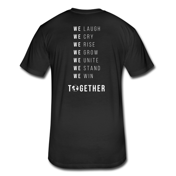 Together We - Cotton/Poly T-Shirt by Next Level (wht font) - black