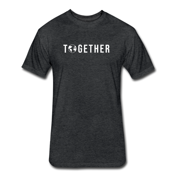 Together We - Cotton/Poly T-Shirt by Next Level (wht font) - heather black