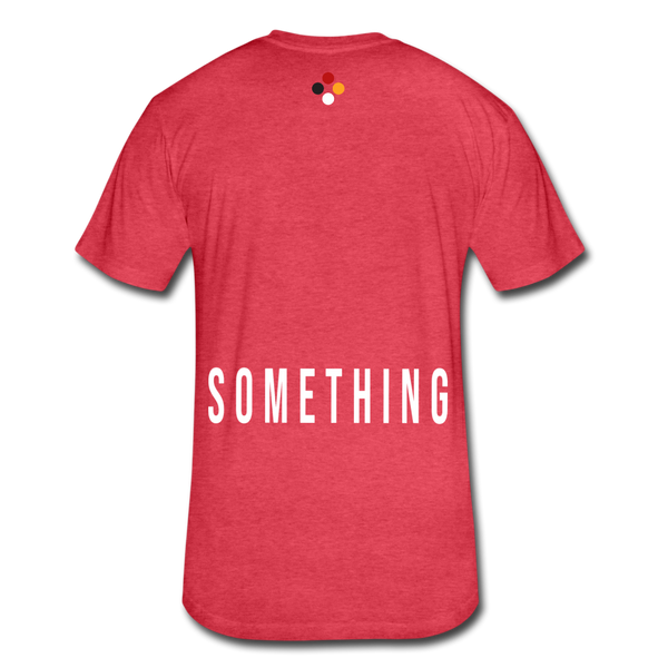 Do Something - T-shirt (wht font) - heather red