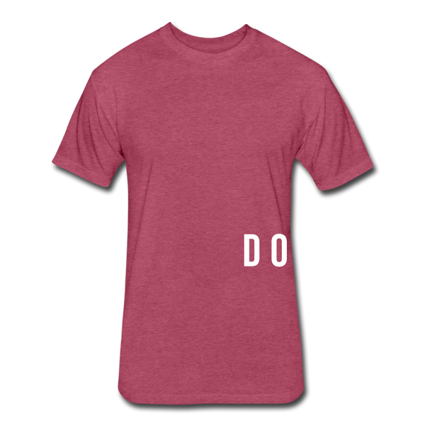 Do Something - T-shirt (wht font) - heather burgundy