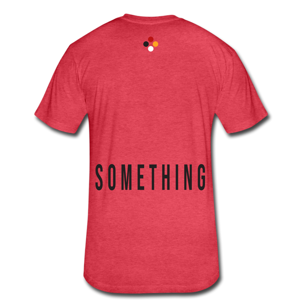 Do Something T-shirt (blk font) - heather red