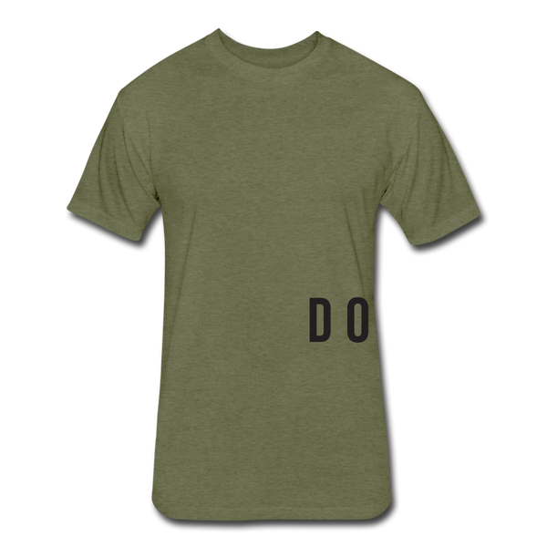 Do Something T-shirt (blk font) - heather military green