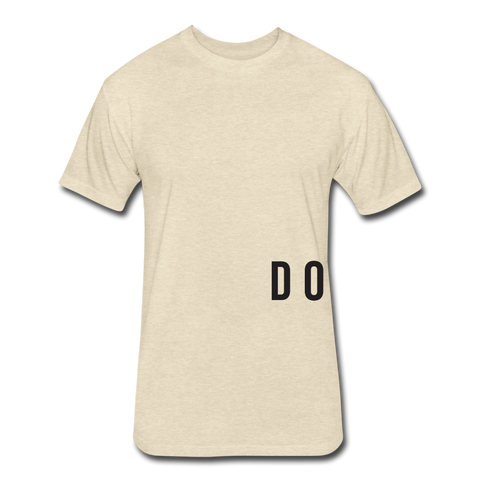 Do Something T-shirt (blk font) - heather cream