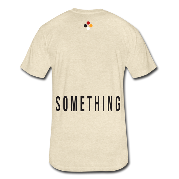 Do Something T-shirt (blk font) - heather cream