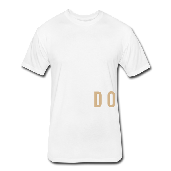 Do Something T-shirt (Continuous font - Tan) - white