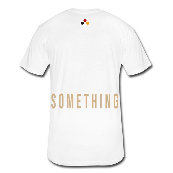 Do Something T-shirt (Continuous font - Tan) - white