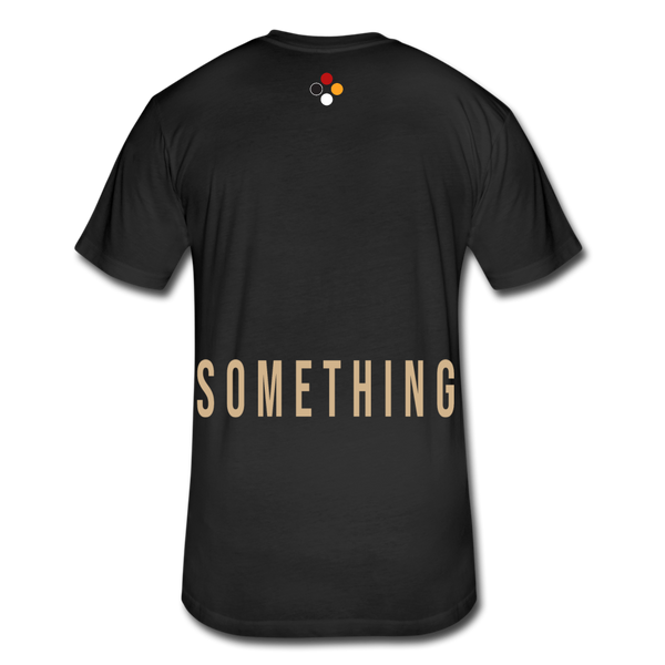 Do Something T-shirt (Continuous font - Tan) - black