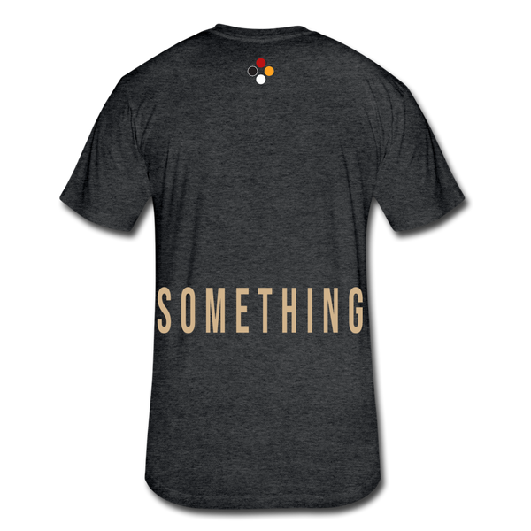 Do Something T-shirt (Continuous font - Tan) - heather black