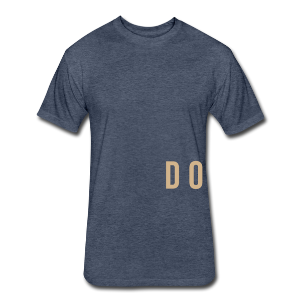 Do Something T-shirt (Continuous font - Tan) - heather navy