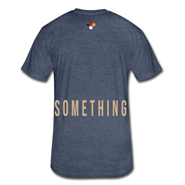 Do Something T-shirt (Continuous font - Tan) - heather navy