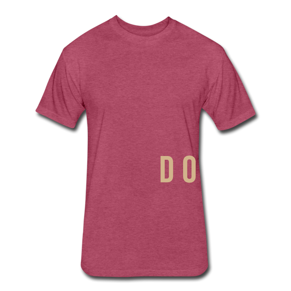 Do Something T-shirt (Continuous font - Tan) - heather burgundy