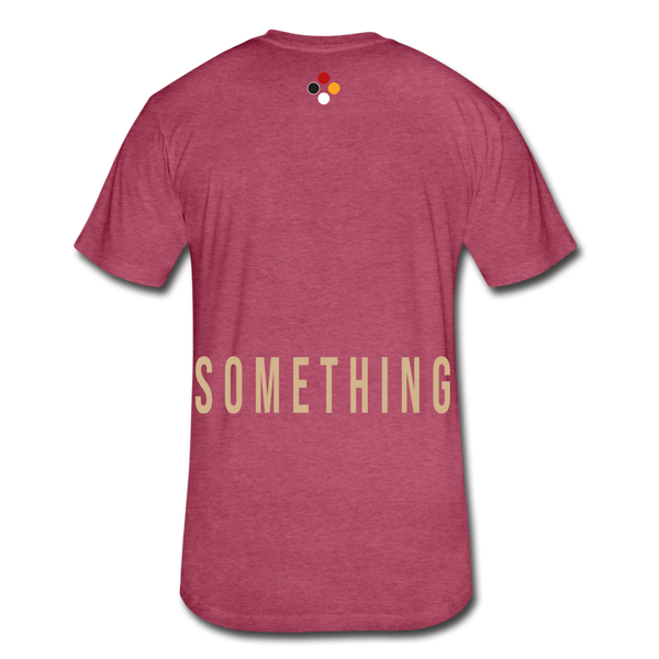 Do Something T-shirt (Continuous font - Tan) - heather burgundy