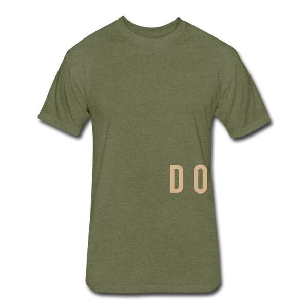 Do Something T-shirt (Continuous font - Tan) - heather military green