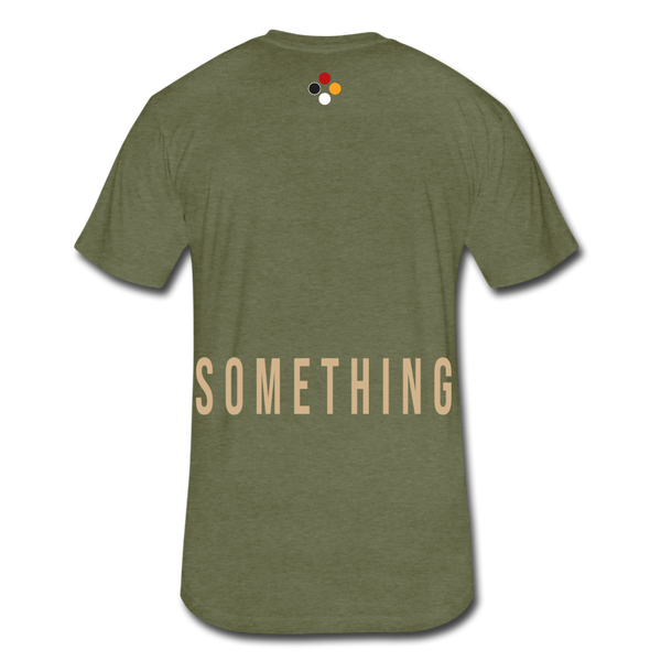 Do Something T-shirt (Continuous font - Tan) - heather military green